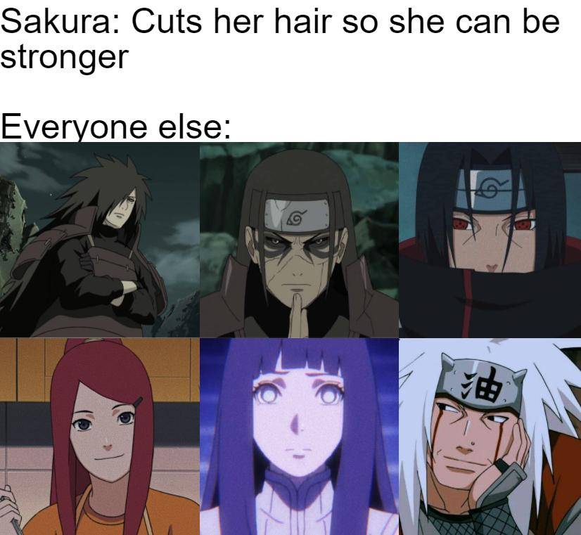 meme kocak Naruto tentang rambut (reddit.com/user/GreenyB0y)