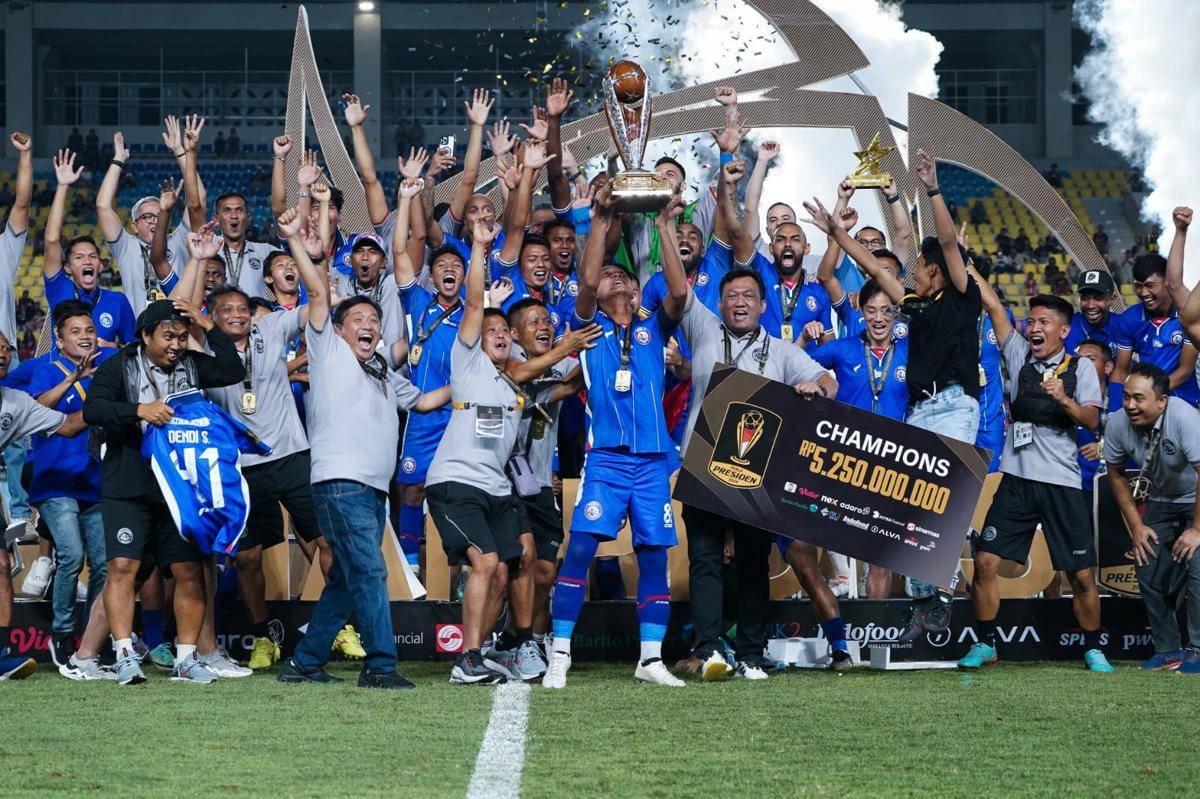 Arema FC saat menjuarai Piala Presiden 2025. (Dok. Media Officer Arema FC)