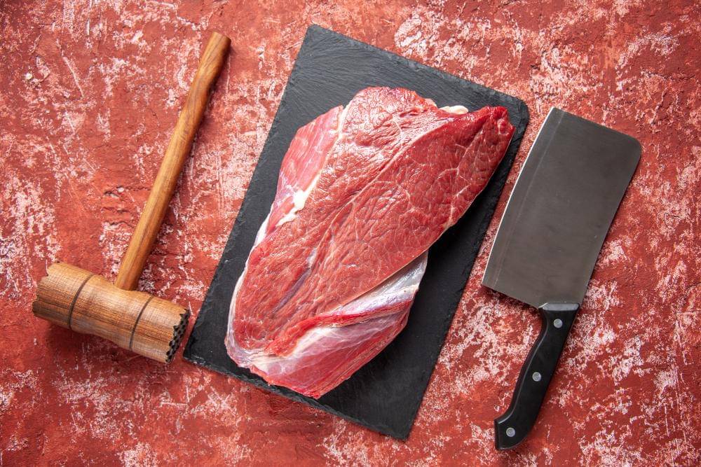 ilustrasi potongan daging sandung lamur