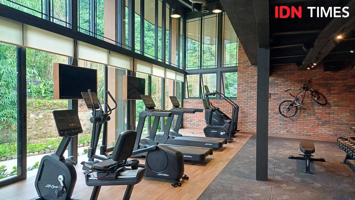 Potret tempat gym di Plataran Puncak Resort, Bogor