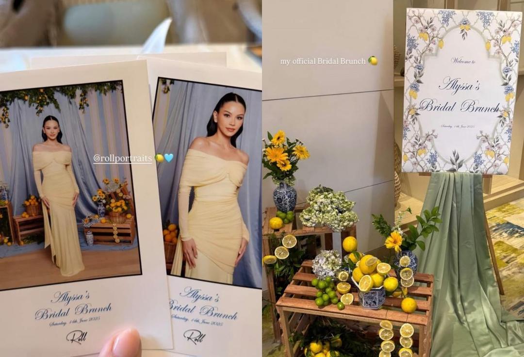 7 Dekorasi dan Gaya Alyssa Daguise di Bridal Brunch, bak di Eropa!