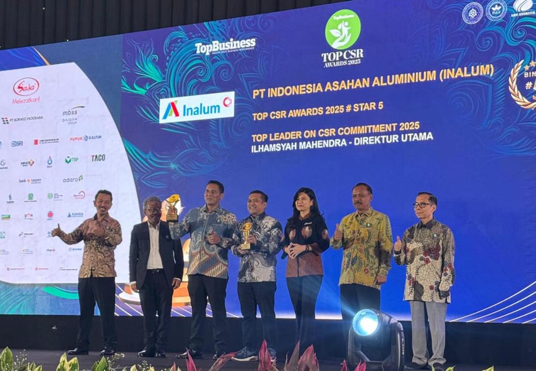 Inalum Raih 2 Penghargaan di Top CSR Awards 2025