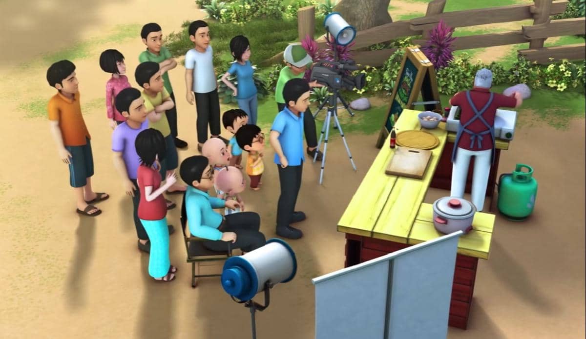 Chef Wan datang ke Kampung Durian Runtuh (dok. Les' Copaque Production Upin & Ipin)