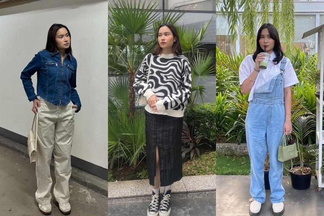 9 Inspirasi OOTD Kuliah ala Satine Zaneta, Andalkan Fashion Item Basic!