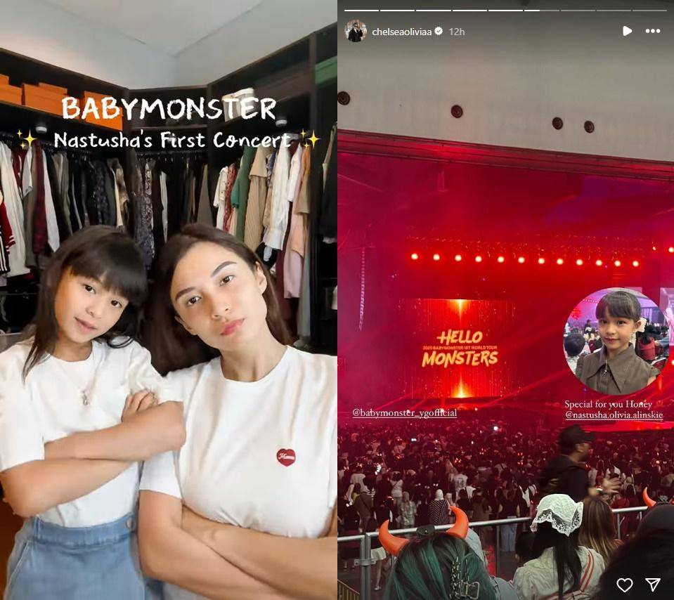 artis nonton konser BABYMONSTER 2025 (instagram.com/chelseaoliviaa)