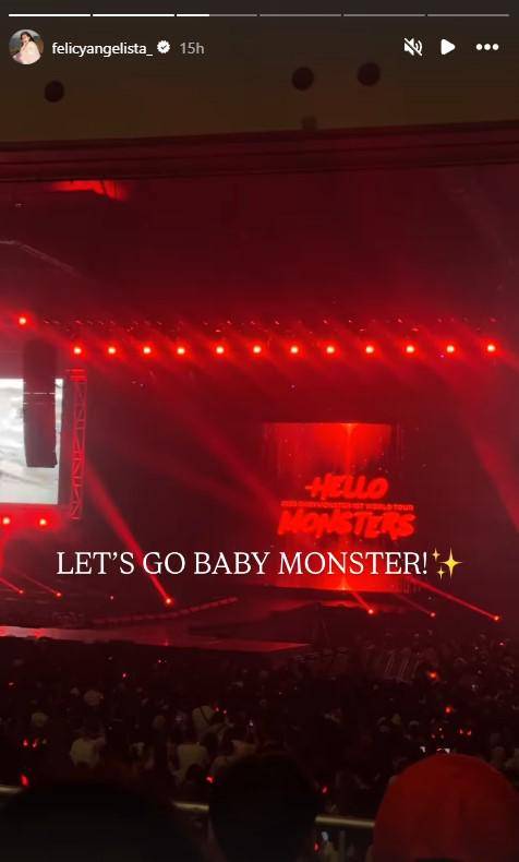artis nonton konser BABYMONSTER 2025 (instagram.com/felicyangelista_)
