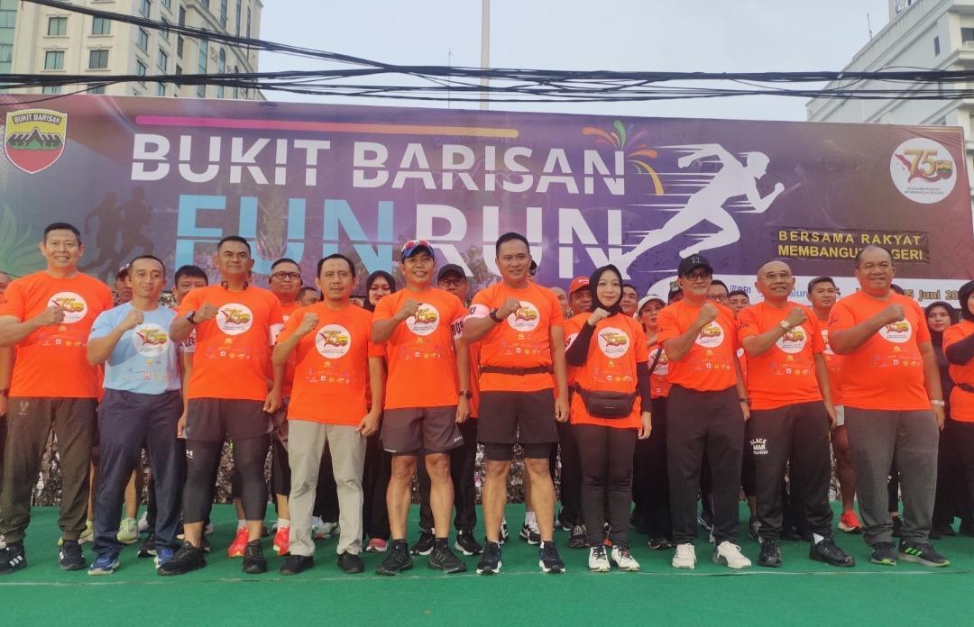 Kodam I Bukit Barisan Rayakan HUT Ke-75 Tahun dengan Fun Run 5K