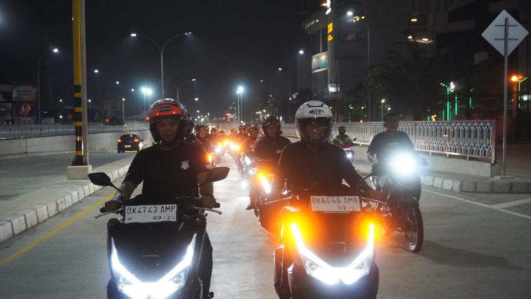 Serunya Nocturnity Riding Keliling Kota Medan