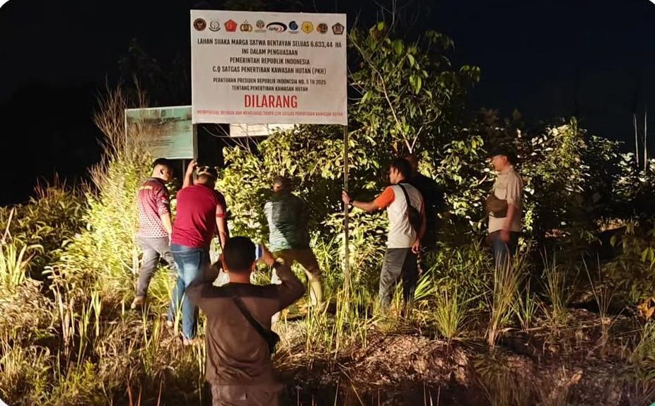 Dikuasai Secara Ilegal, Satgas PKH Sita 6.633,44 Ha Lahan SM Benatayan
