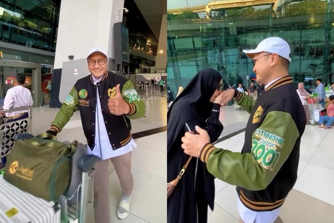7 Potret Fenita Arie Sambut Arie Untung Pulang Haji, Langsung Lepas Kangen!