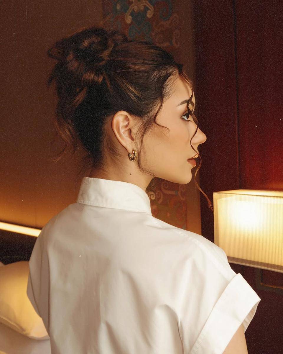 inspirasi hairdo untuk kondangan ala Alyssa Daguise (instagram.com/alyssadaguise)