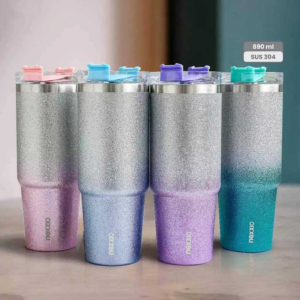 Clotee x Nexxio Tumbler Glitter (shopee.co.id/Clotee)
