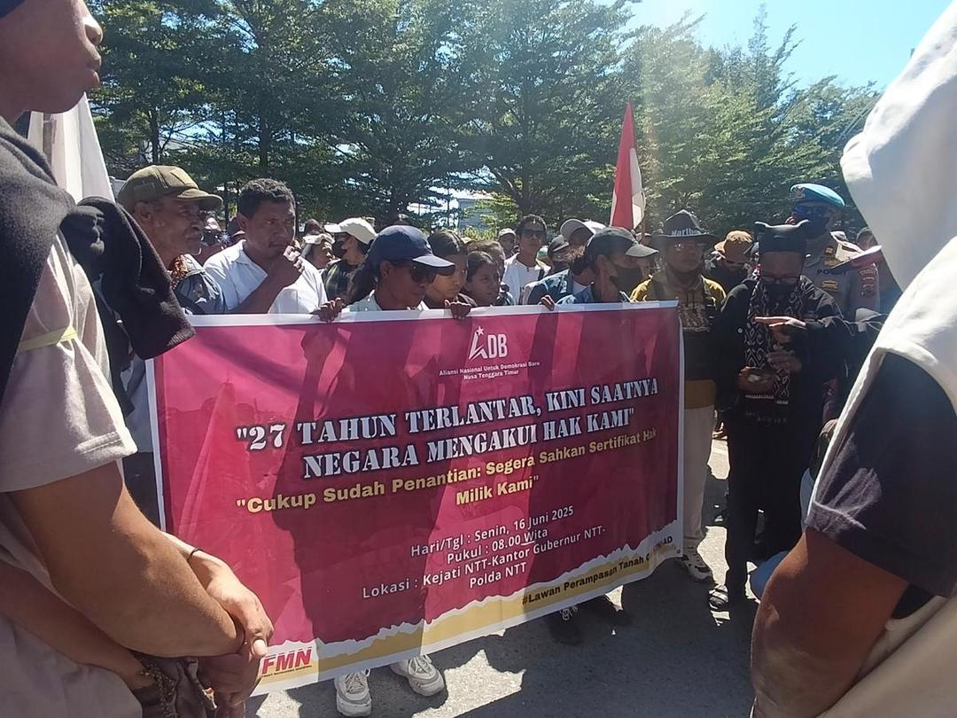 Warga Eks Timor Timur Demo, Minta Diberi Sertifikat Tanah oleh Presiden