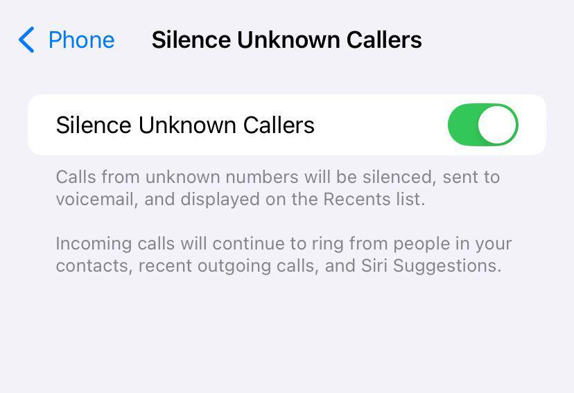 silence