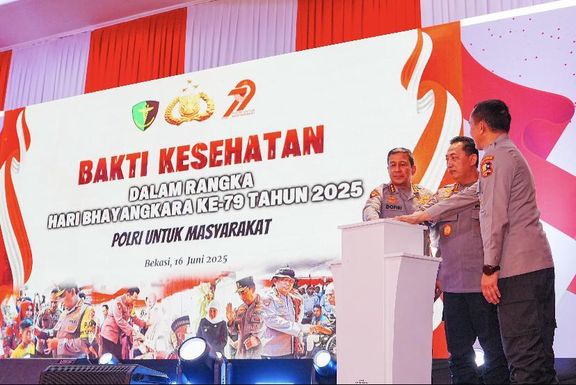 Baktikes HUT Bhayangkara, Kapolri: Beri Pelayanan Kesehatan Masyarakat