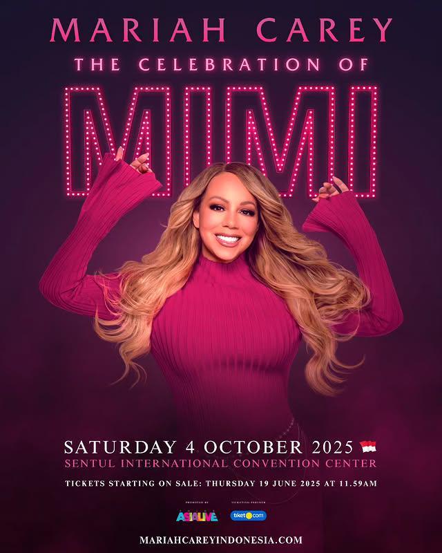 Harga Tiket Konser Mariah Carey di Indonesia 2025, Mulai Rp1,2 Jutaan