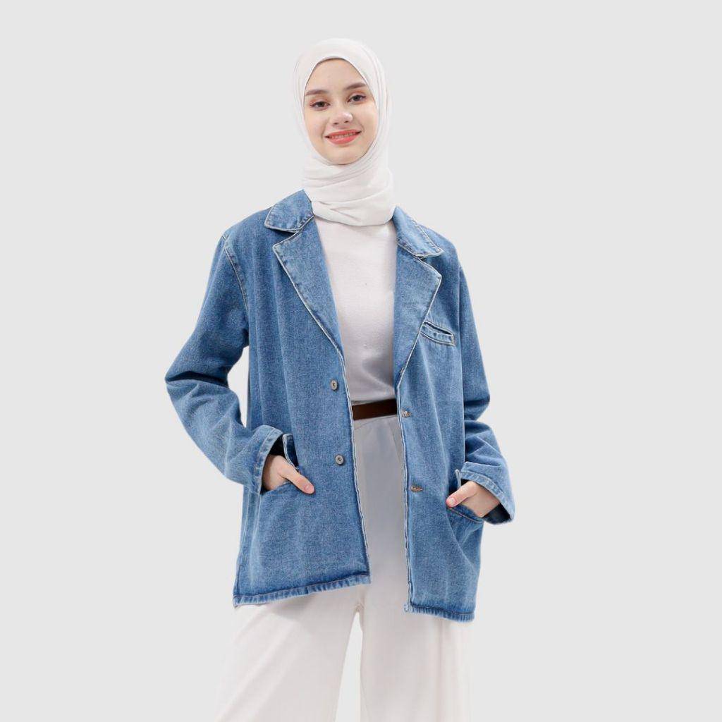 Myself Blazer Denim (shopee.co.id/MYSELF Official Shop)