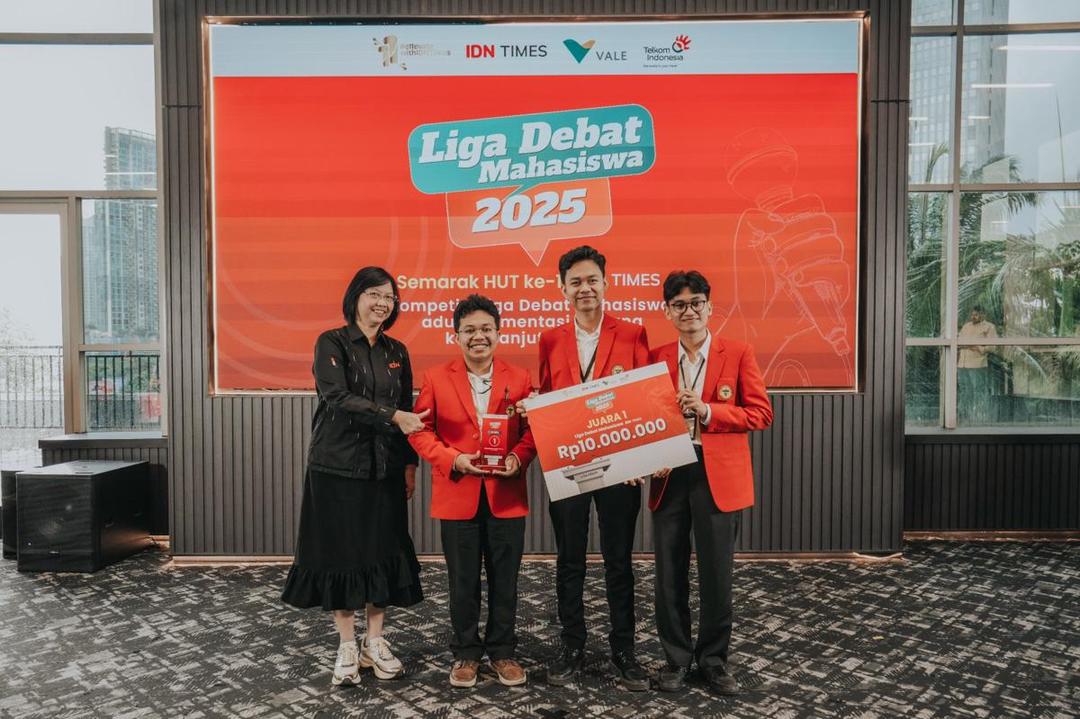 Final Liga Debat Mahasiswa IDN Times 2025 di IDN Media HQ, Jakarta, Selasa (17/6/2025). IDN Times/Herka