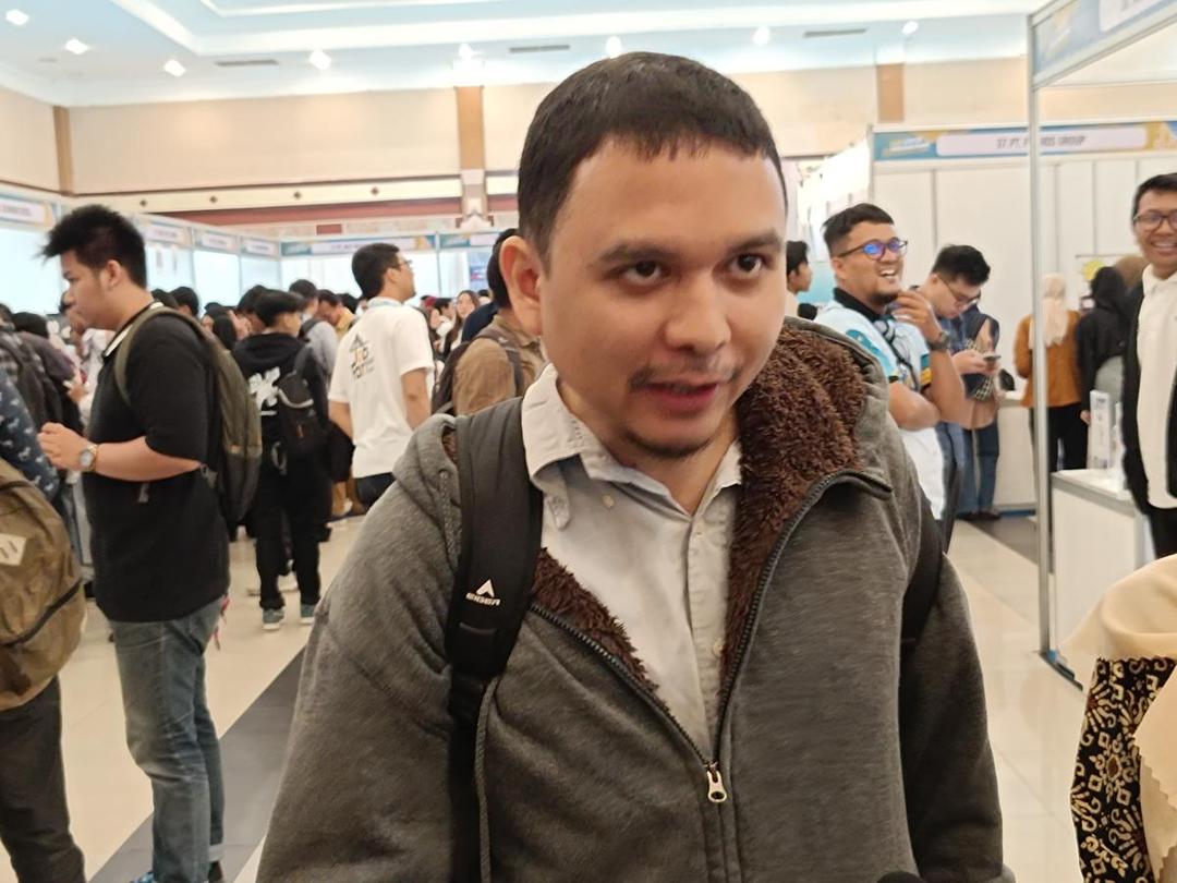 Mirzana, salah satu penyandang disabilitas yang ikut Bursa Kerja di Kota Bandung (IDN Times/Debbie Sutrisno)