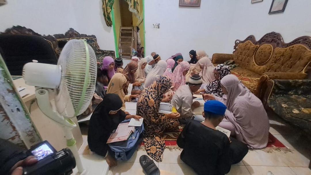 Tempat ngaji di Makassar ditutupi tembok/Istimewa