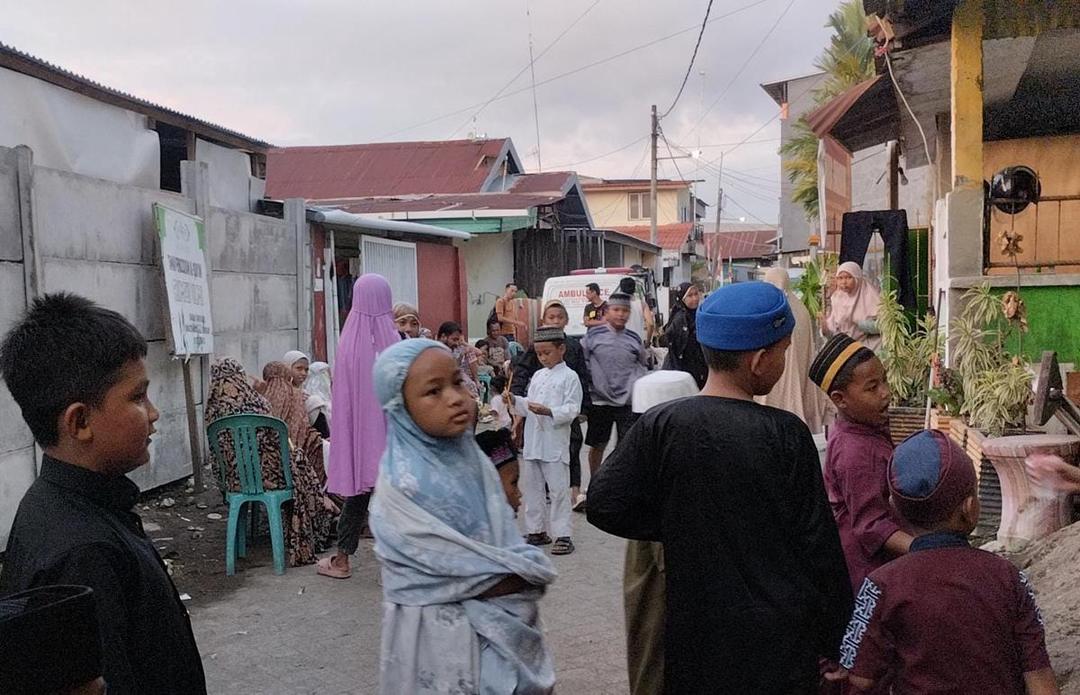 Tempat ngaji di Makassar ditutupi tembok/Istimewa
