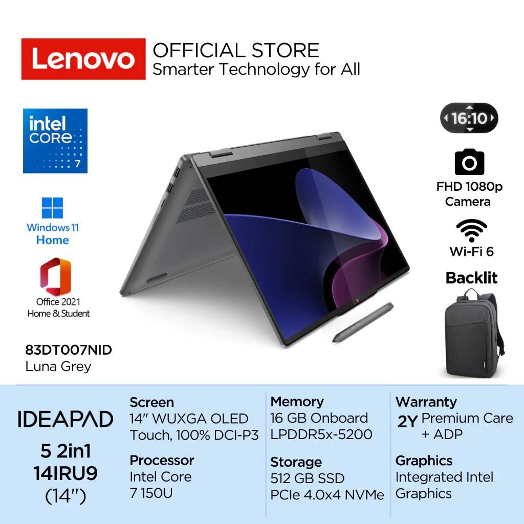 Lenovo IdeaPad 5i 2-in-1 14IRU9 (shopee.co.id/Lenovo Official)