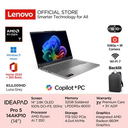 Lenovo IdeaPad Pro 5 14AKP10 (shopee.co.id/Lenovo Official)