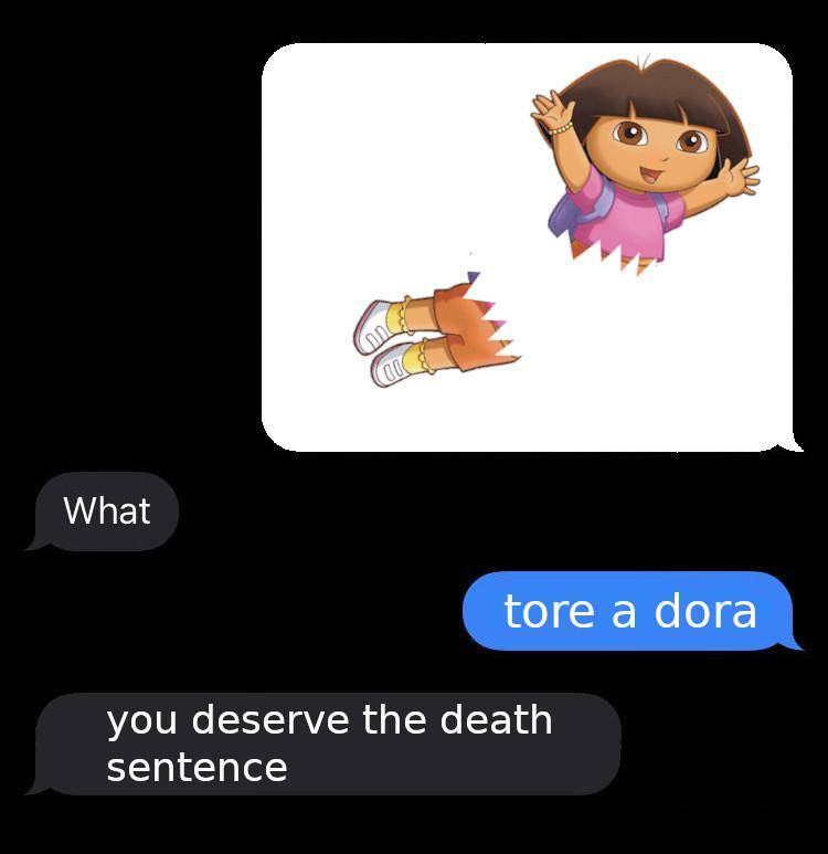meme Dora versi anime (reddit.com/user/Nagimai)