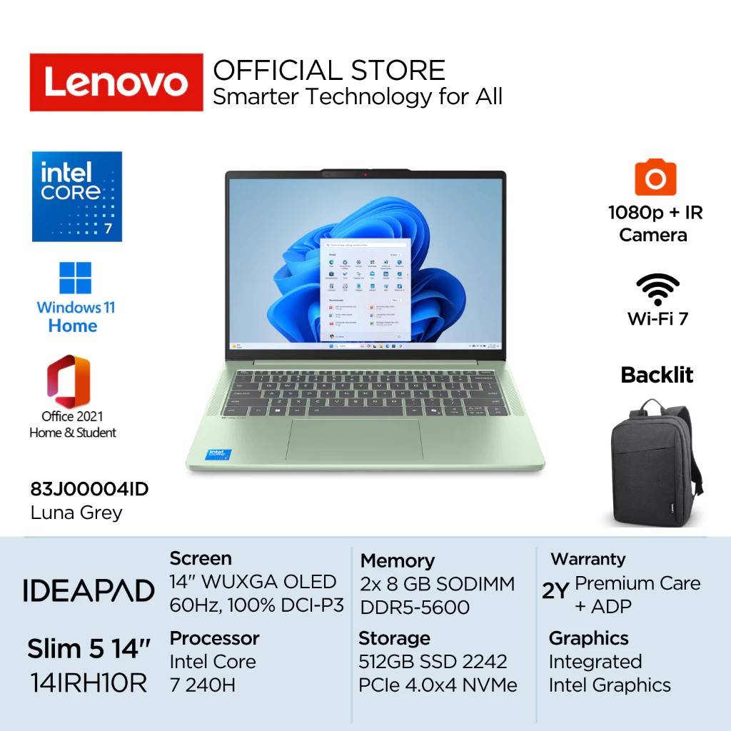 Lenovo IdeaPad Slim 5i 14IRH10R (shopee.co.id/Lenovo Official)