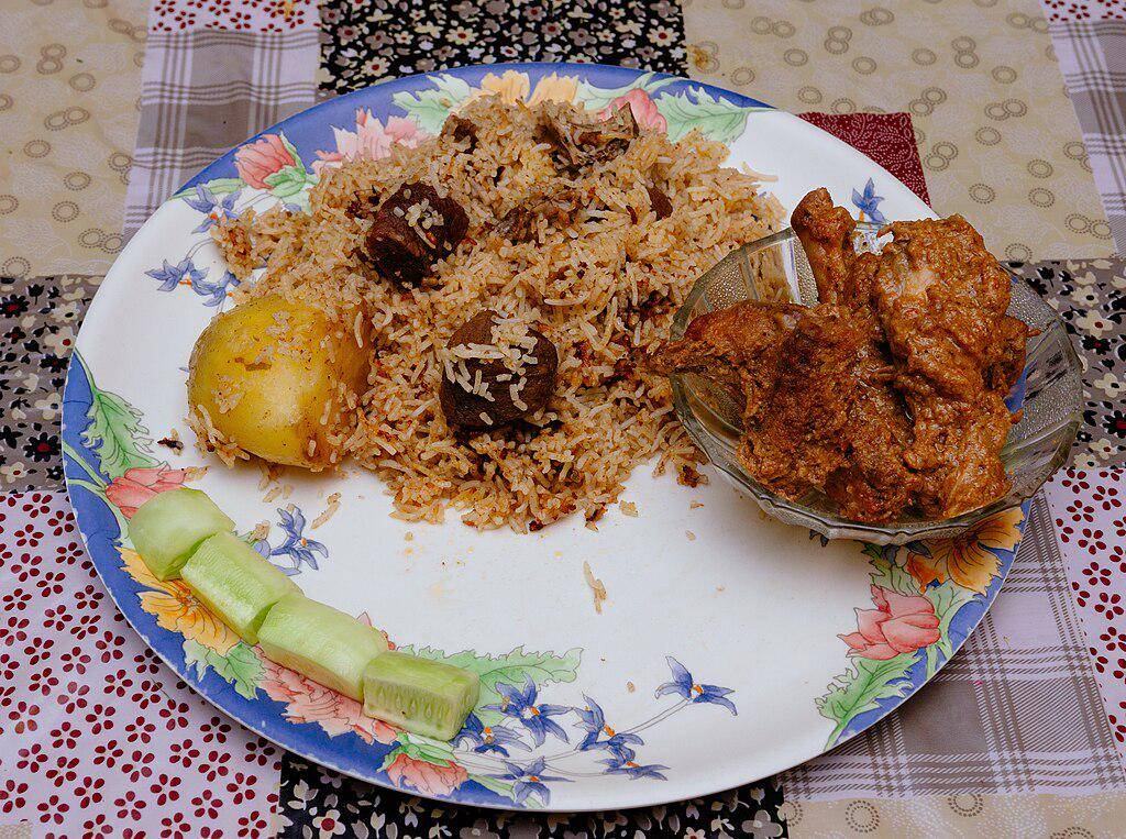 ilustrasi nasi briyani (commons.wikimedia.org/Subhrajyoti07)