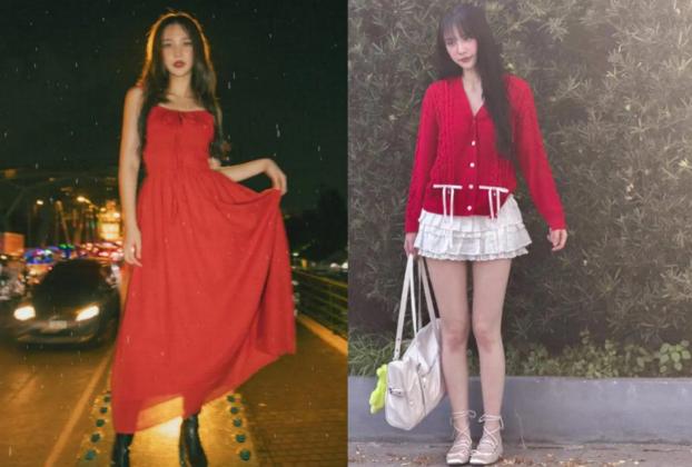 7 Rekomendasi Outfit Nuansa Warna Merah ala Jan Ployshompoo