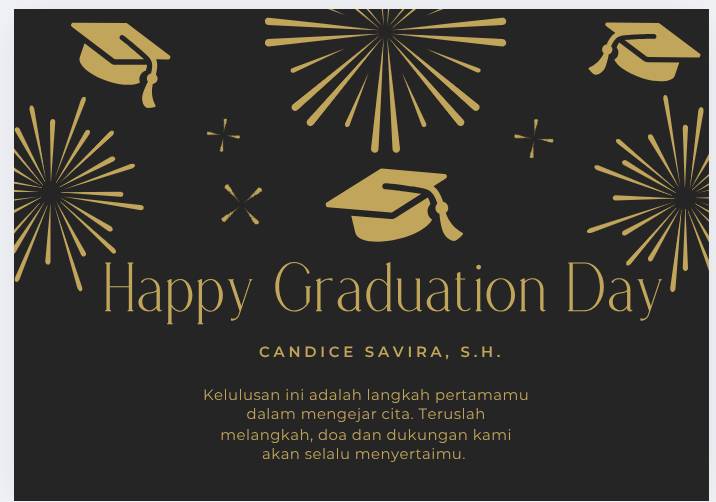 Inspirasi kartu ucapan wisuda (canva.com/Canva Creative Studio)