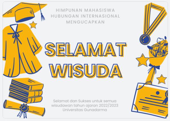 Inspirasi kartu ucapan wisuda (canva.com/Din Studio)