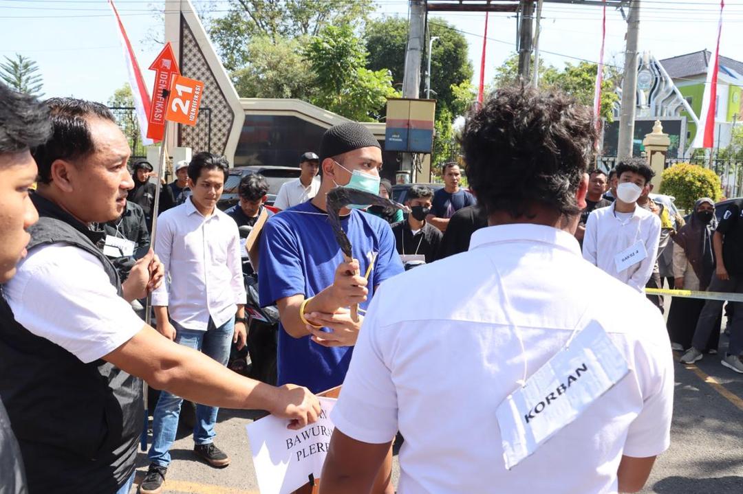 Fakta-fakta Rekonstruksi Duel Celurit yang Tewaskan Pelajar di Bantul