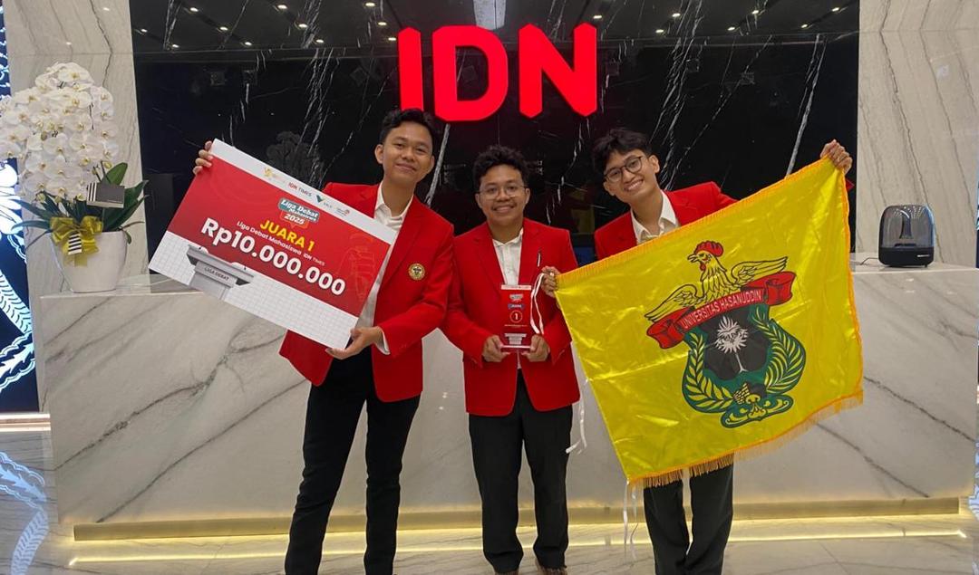 Rektorat Apresiasi Tinggi Tim Unhas Juara Liga Debat Mahasiswa IDN Times 2025