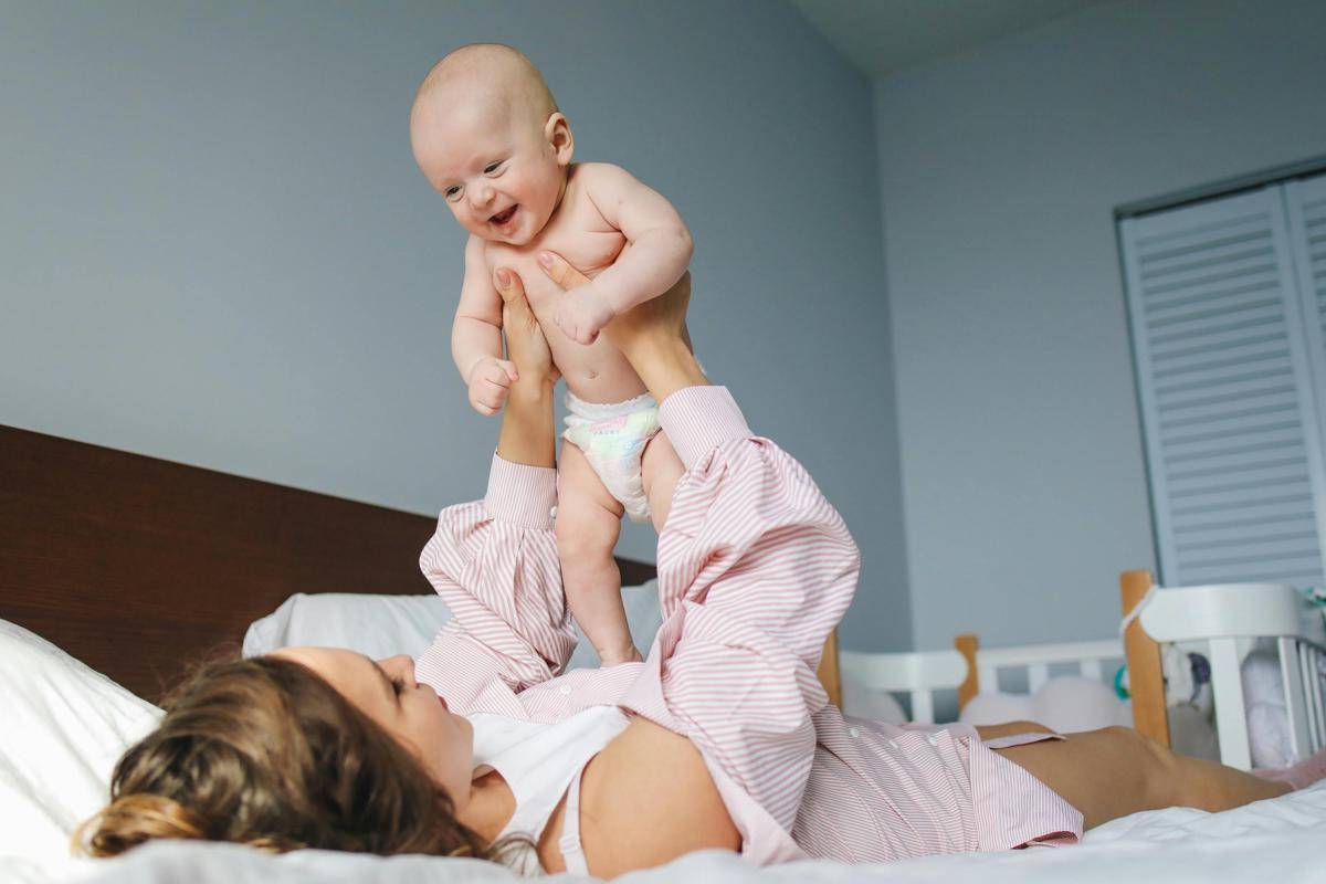 Photo by Polina Tankilevitch: https://www.pexels.com/photo/mother-lying-down-on-bed-while-carrying-her-baby-3875136/