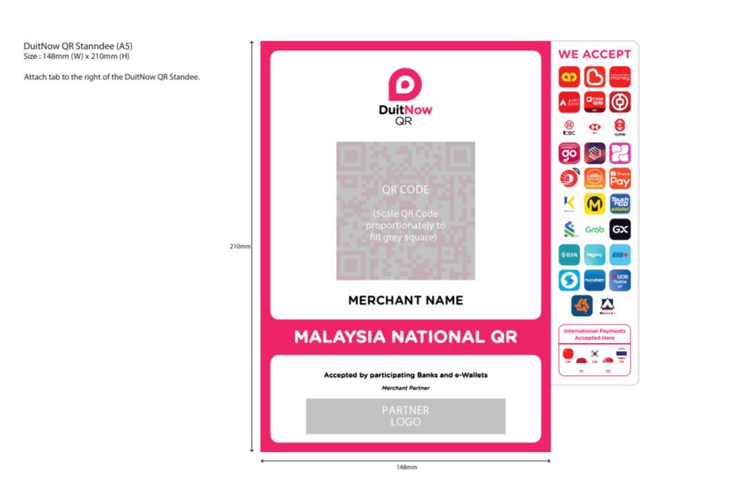 DuitNow QR Standee (duitnow.my)