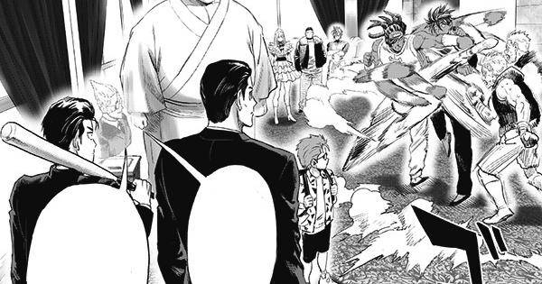 Para member Neo Heroes menyaksikan pertarungan Suiryu - One Punch Man