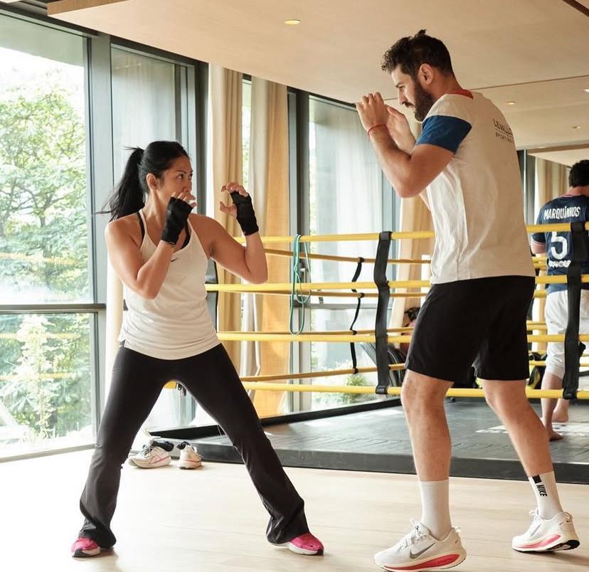 Anggun C. Sasmi latihan kickboxing demi karakater di serial Reacher Season 4 