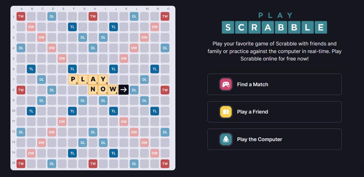 Game Scrabble online