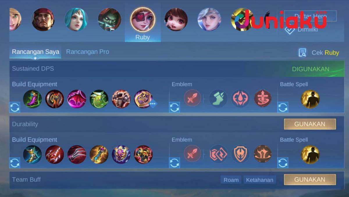 Build Ruby 2025 (Dok. Moonton/Mobile Legends)