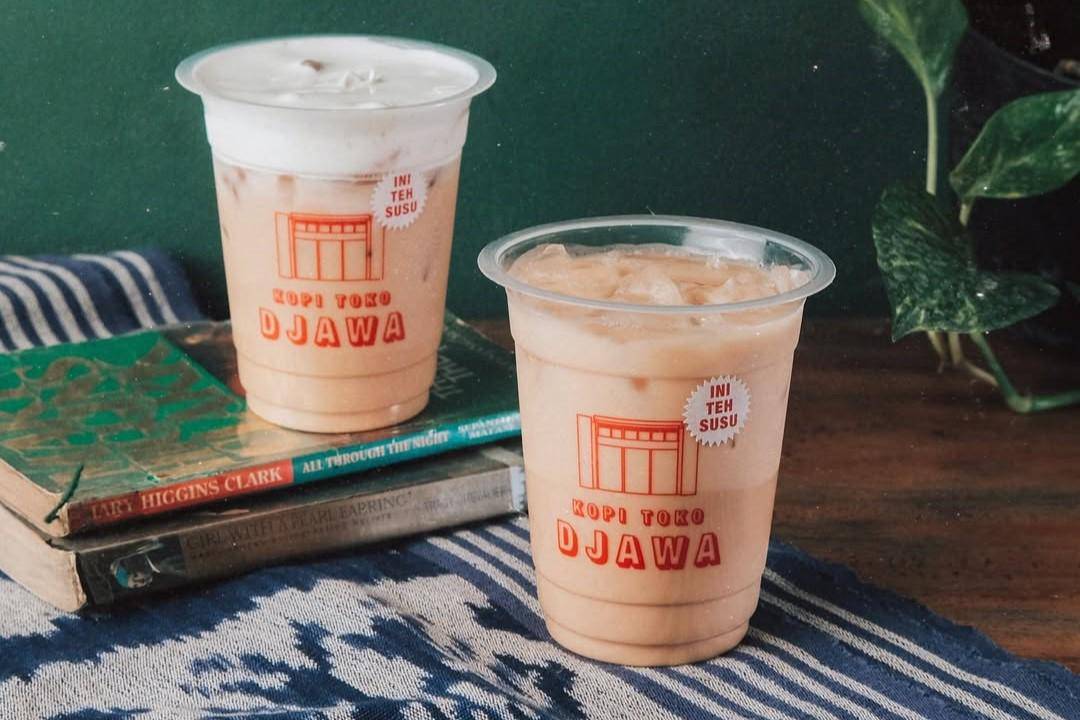 Potret menu teh, Kopi Toko Djawa 