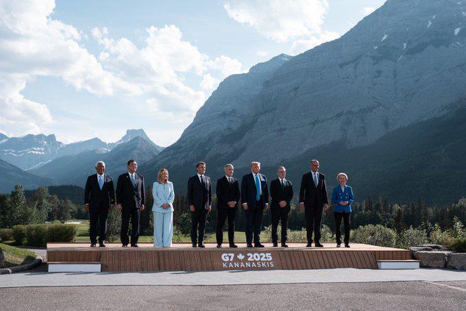 Para pemimpin negara G7, usai KTT G7 di Kanada. (X.com/@MarkJCarney)