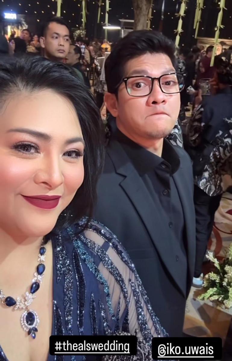 Pasangan artis di ngunduh mantu Al Ghazali dan Alyssa Daguise (instagram.com/audyitem)