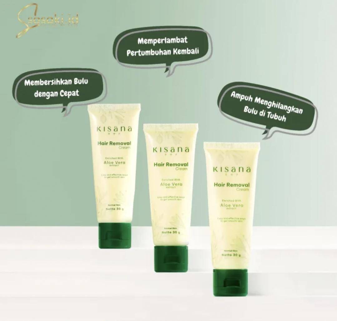 Kisana Hair Removal Cream Aloe Vera (lazada.co.id/sasaki.id) 