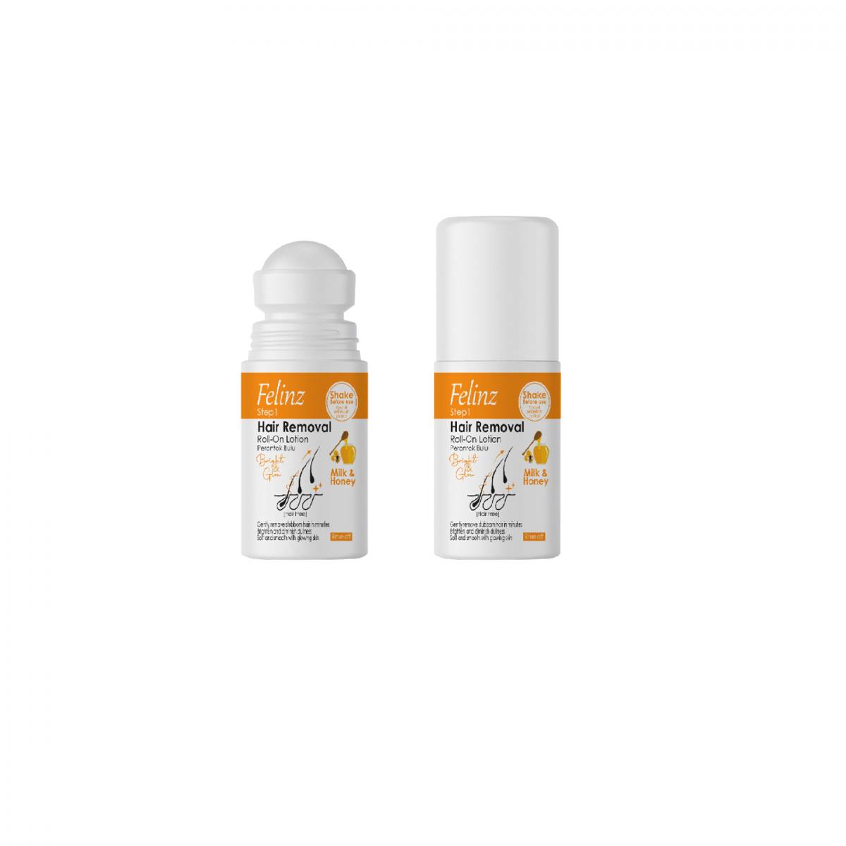 Felinz Step 1 Hair Removal Roll On Lotion (felinz.co.id) 