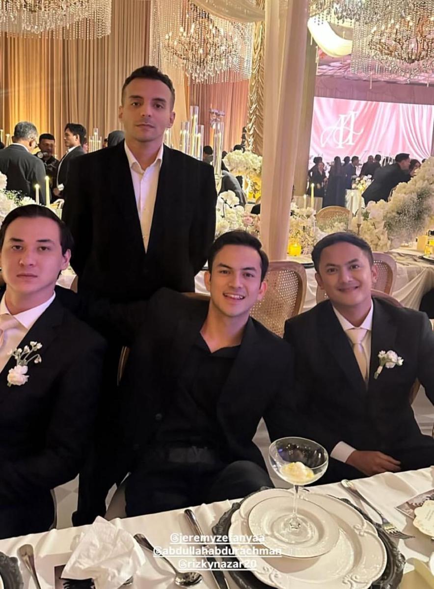 Rizky Nazar di pernikahan Al dan Alyssa (instagram.com/gibranfauzan77)