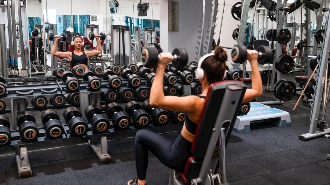 ilustrasi dumbbell shoulder press (pexels.com/Furkan Elveren)