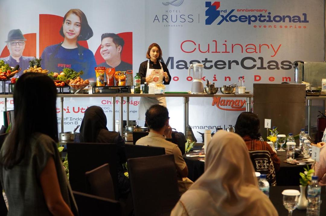 hotel aruss, demo masak