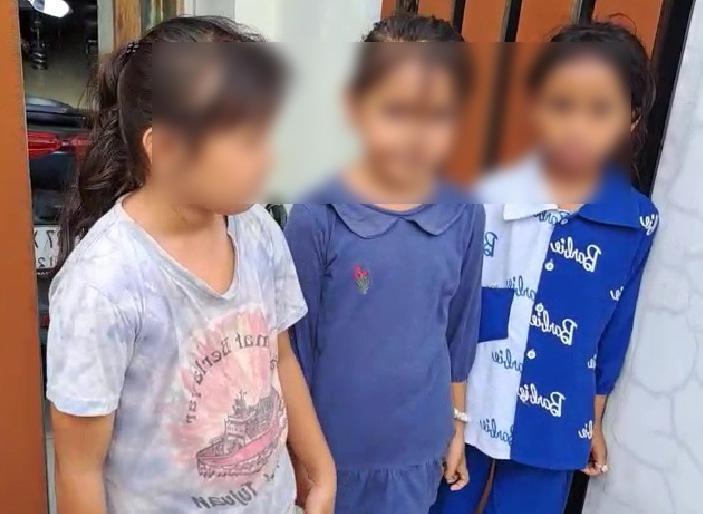 Tiga anak perempuan di Makassar diduga jadi korban penculikan/Istimewa